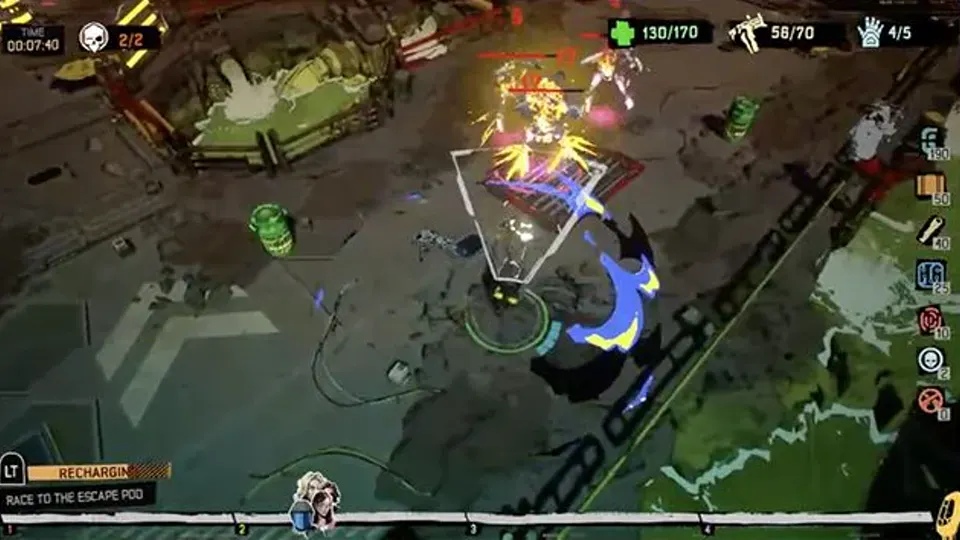 Key art: the game's punk hero mid-kick in front of a yellow shape
